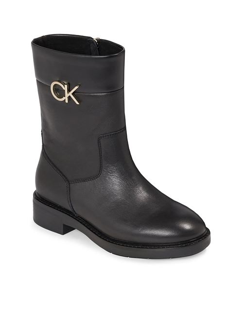 CALVIN KLEIN Women's leather boots CALVIN KLEIN | HW0HW01703BEH